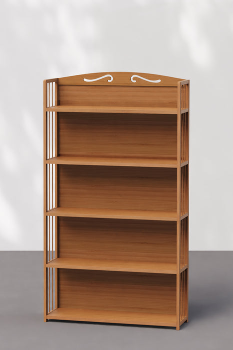 Modern 6 Shelves Open Back Bookshelf for Study Room