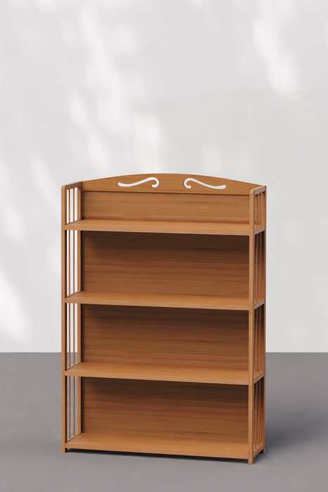 Modern 6 Shelves Open Back Bookshelf for Study Room